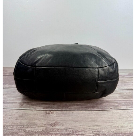 COACH Black Leather Shoulder Bag F19453 Hobo - Picture 7 of 16